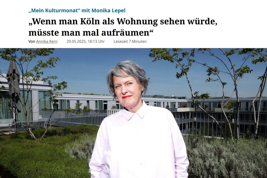 Monika Lepel im KSta Kulturmonat