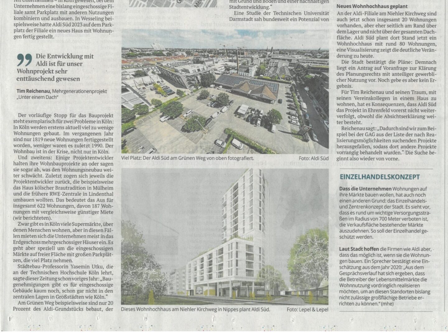 Aldi Süd Wohnhochhaus Köln