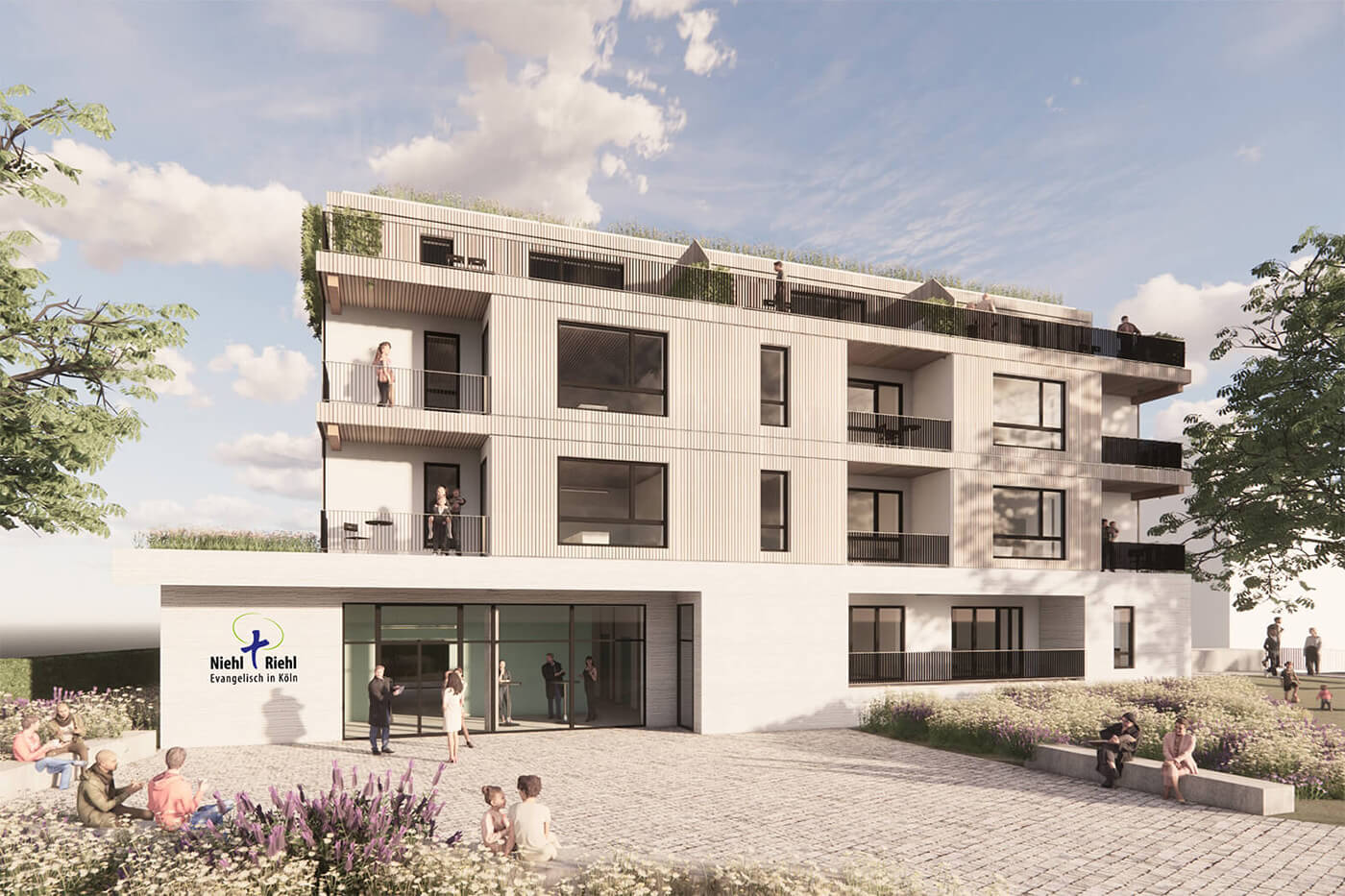 Gemeindezentrum Holzhybrid Bau